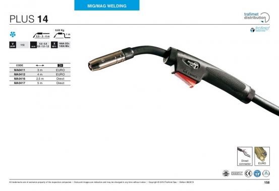 Trafimet MIG PLUS 14 (160 А возд. охл.) 4м